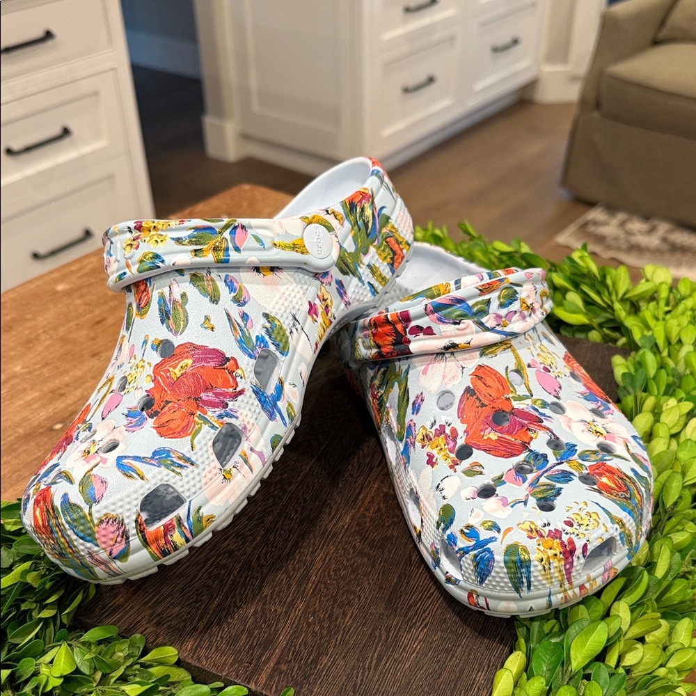 Floral Crocs